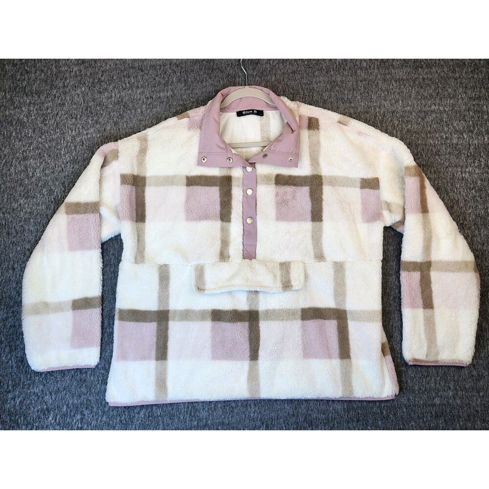 Women’s Blue B - Soft Fur Pullover